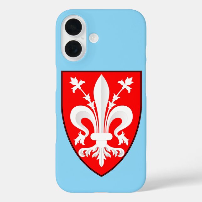 Coques Case-Mate iPhone Blason de Florence Lys rouge florentin (Verso)