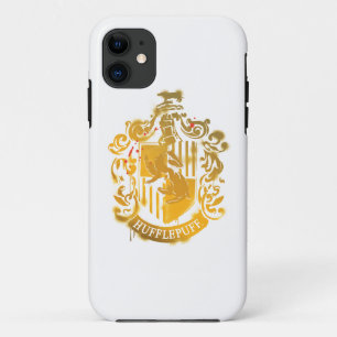 Coque iPhone 11 Blason de Poufsouffle - Éclaboussé