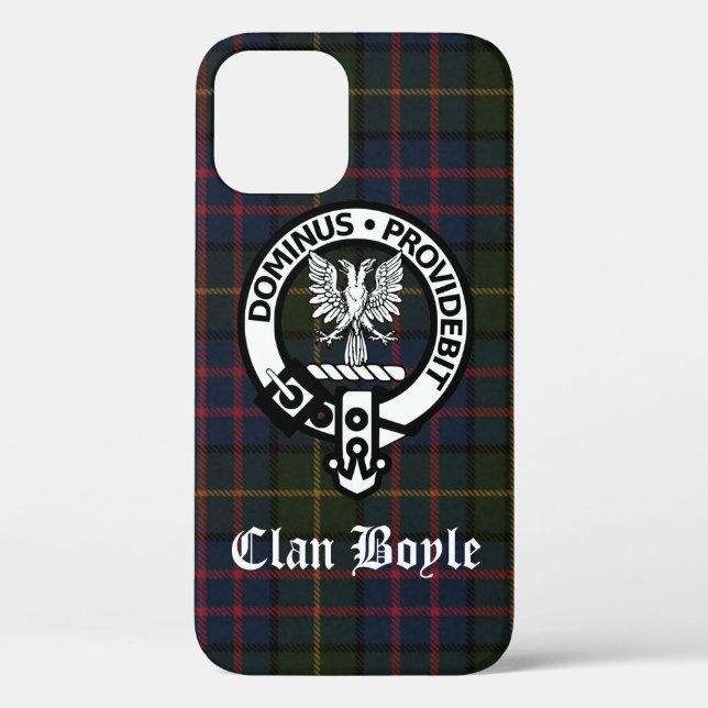 Coques Case-Mate iPhone Blason et tartan du clan Boyle (Verso)