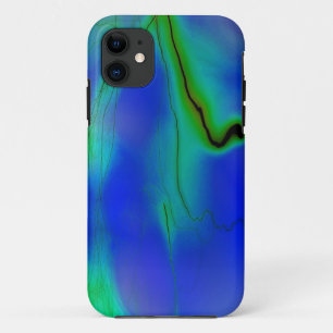 Coque Case-Mate Pour iPhone blauer und grüner Blitz iphone Kasten