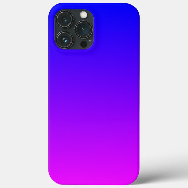 Coques Case-Mate iPhone Bleu à Magenta Ombre Clair (Verso)