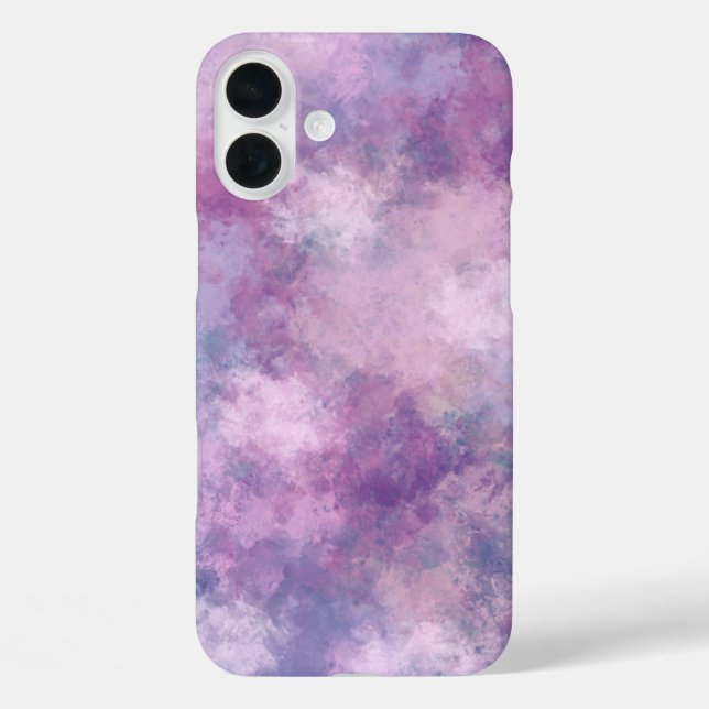 Coques Case-Mate iPhone Bleu Abstrait, Lilac, Peinture Acrylique Rose (Verso)