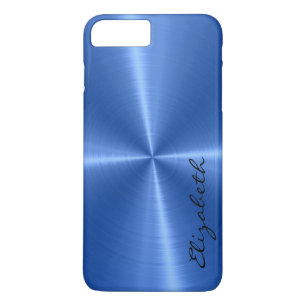 Coque Case-Mate Pour iPhone Bleu acier inoxydable look métallique