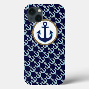 Etui iPhone 13 bleu anchor & anchors