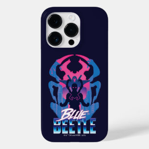 Coque Case-Mate iPhone Bleu Beetle Rétrowave contre graphique