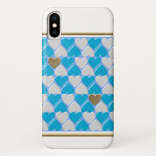 Case-Mate iPhone Case Bleu, blanc motif bavarois. Cas iPhone coque-Mate