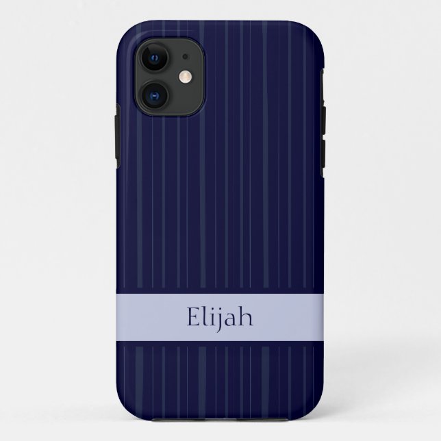 Coques Case-Mate iPhone Bleu Bleu de marine classique (Dos)
