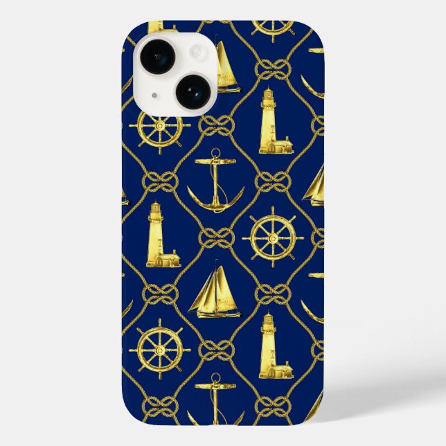 Coques Case-Mate iPhone Bleu bleu marine classique (Verso)