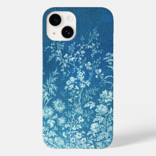 Coque Case-Mate iPhone Bleu Botanique Vintage Floral Imprimer Personnalis