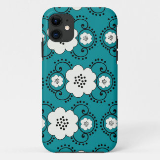 Coque Case-Mate iPhone bleu chic floral