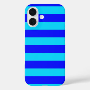 Coque Pour iPhone 16 Bleu clair et Bleu foncé