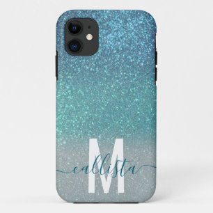 Case-Mate iPhone Case Bleu clair Turquoise Parties scintillant brillante