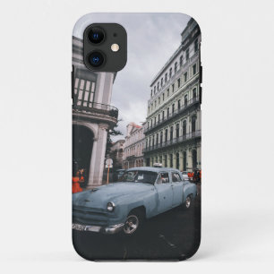 Case-Mate iPhone Case Bleu Classic Vintage Car Cityscape
