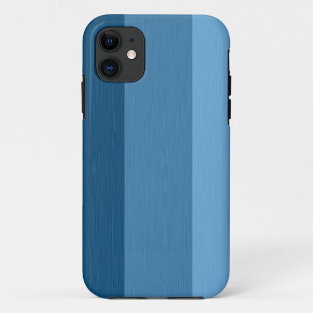 Coques Case-Mate iPhone Bleu de ciel léger simple et rayures bleues en (Dos)