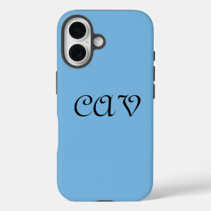 Coque Pour iPhone 16 Bleu de Cornflower