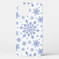 Bleu de la marine Flammes de neige de Noël en hiv