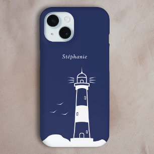 Coque Case-Mate iPhone Bleu de la marine phare