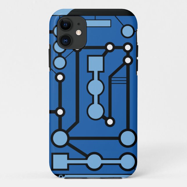 Coques Case-Mate iPhone Bleu de Motherbox (Dos)