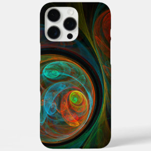 Coque iPhone 16 Pro Max Bleu de renaissance Art Abstrait