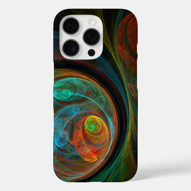 Coques Case-Mate iPhone Bleu de renaissance Art Abstrait (Verso)