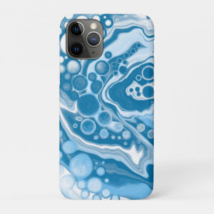 Case-Mate iPhone Case Bleu Digital Fluid Art Marbre Pour Peinture Cellul