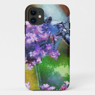 Case-Mate iPhone Case Bleu dragonfly sur Garlic Dot Art sauvage