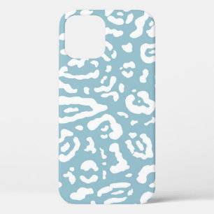 Case-Mate iPhone Case Bleu et blanc chic imprimé animalier guépard léopa