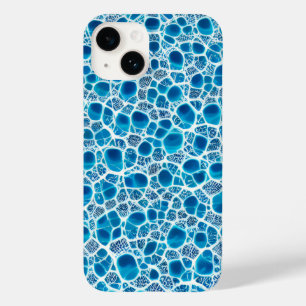 Coque Case-Mate iPhone Bleu et blanc Frosty Imaginaire Abstrait Ice Mosai
