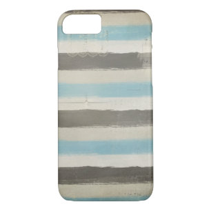 Coque iPhone 8/7 Bleu et Brown en aquarelle