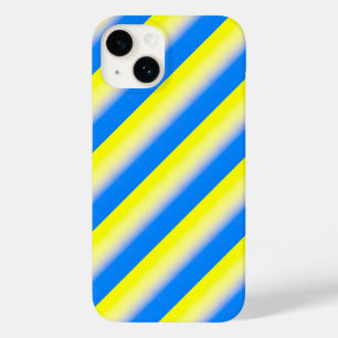 Coque Case-Mate iPhone Bleu et jaune rayures Ukraine Inspiration moderne