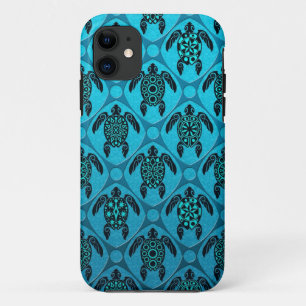 Etui iPhone Case-Mate Bleu et motif de tortue de la Mer Noire