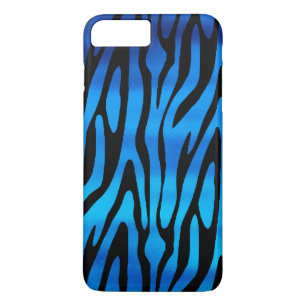 Coque Case-Mate Pour iPhone Bleu et Noir Motif Zebra