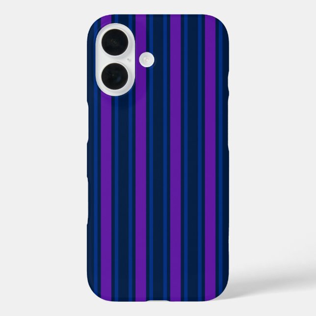 Coques Case-Mate iPhone Bleu et violet bonbons rayés (Verso)