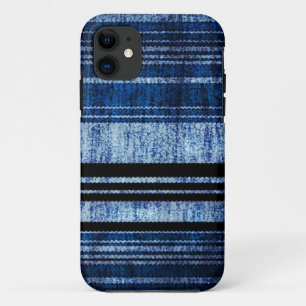 Coque Case-Mate Pour iPhone Bleu foncé Grandes texture grunge