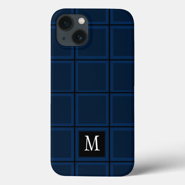 Coques Case-Mate iPhone Bleu foncé marine Personnalisé unique première tri (Verso)