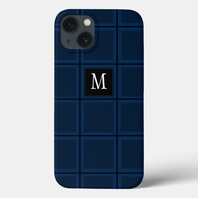 Coques Case-Mate iPhone Bleu foncé marine Personnalisé unique première tri (Verso)
