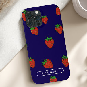Case-Mate iPhone Case Bleu fraise personnalisé