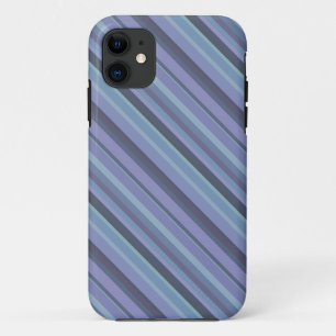 Coque Case-Mate Pour iPhone Bleu-gris bandes diagonales