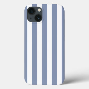 Case-Mate iPhone Case Bleu-gris et blanc bandes de bonbons Coque-Mate iP