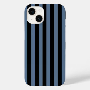 Coque Case-Mate iPhone Bleu gris et noir rayures