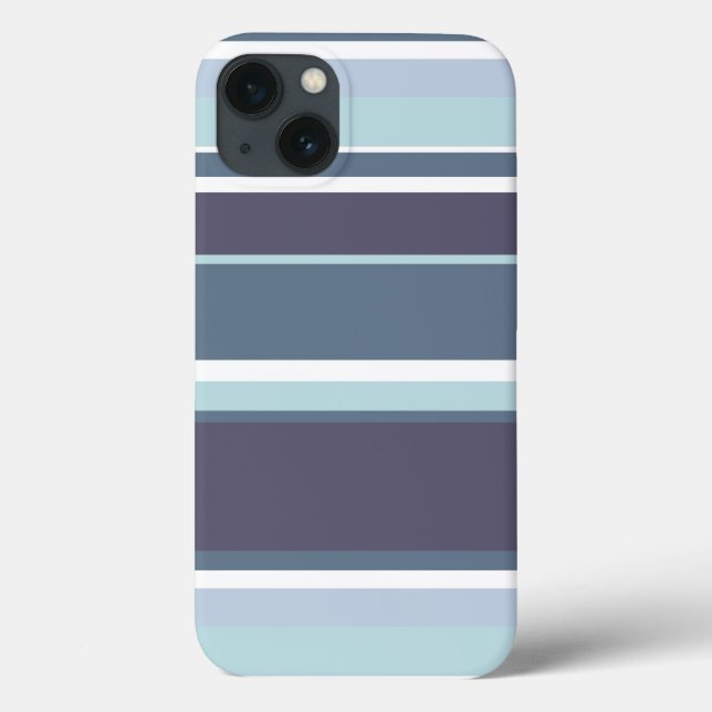 Coques Case-Mate iPhone Bleu gris rayures Coque-coque iphone Mate (Verso)