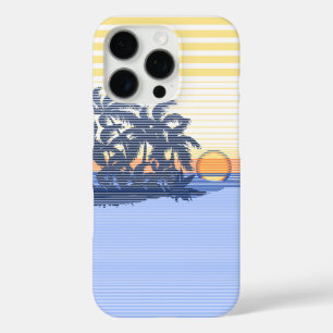 Coque iPhone 16 Pro Bleu hawaïen de Big Sunset