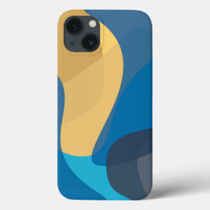 Case-Mate iPhone Case Bleu, jaune, cool, urbain tendance ondulé illustra