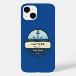 Coque Case-Mate iPhone Bleu Marine Ancre nautique club bateau marina