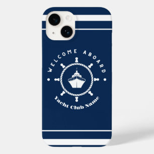 Coque Case-Mate iPhone Bleu Marine Ancre nautique club bateau marina