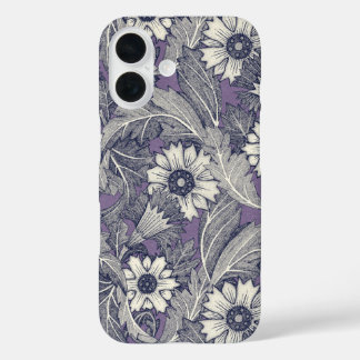 Coque Pour iPhone 16 bleu marine d'acanthus