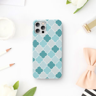Case-Mate iPhone Case Bleu Marocain Trellis, Lattes, Quatrefoil