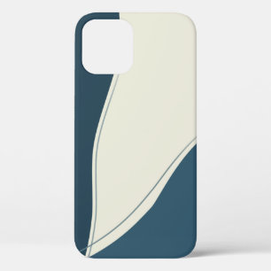 Case-Mate iPhone Case Bleu minimaliste et crème Abstraite