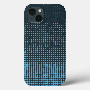 Case-Mate iPhone Case Bleu, moderne, rétro, cool, motif à points tendanc