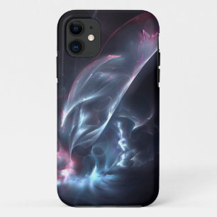 Coque Case-Mate Pour iPhone Bleu nébuleux Abstrait et violet